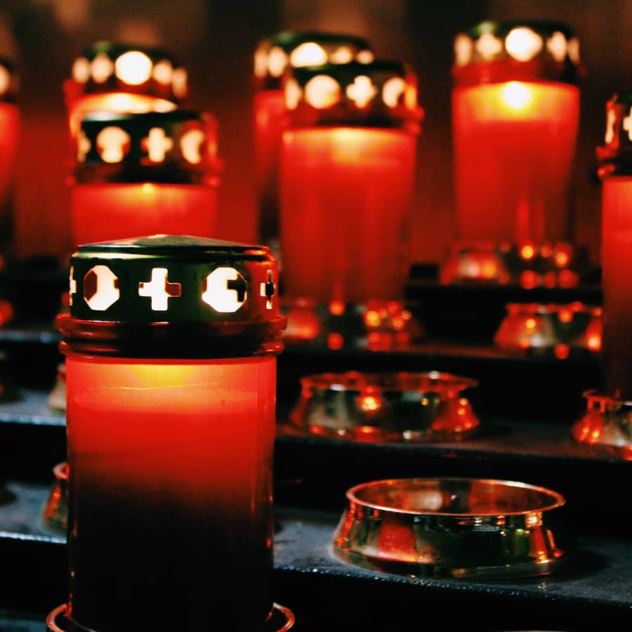 Лампада стеклянная